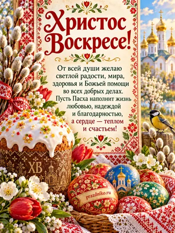 Открытка: Пасха