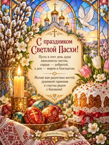 Открытка: Пасха