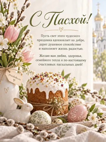 Открытка: Пасха