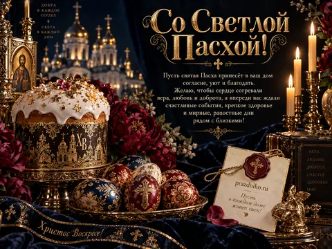 Открытка: Пасха