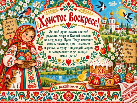 Открытка: Пасха
