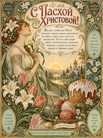 Открытка: Пасха