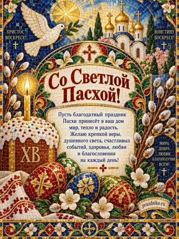 Открытка: Пасха