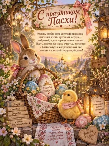 Открытка: Пасха