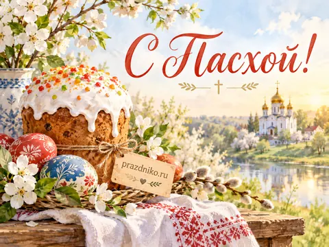 Открытка: Пасха