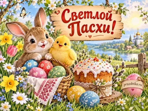 Открытка: Пасха