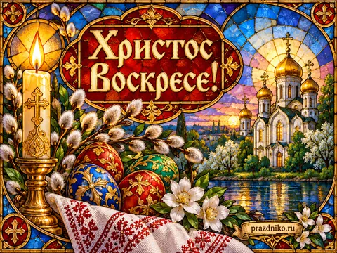 Открытка: Пасха