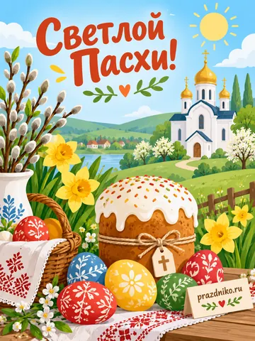 Открытка: Пасха