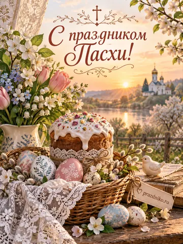 Открытка: Пасха