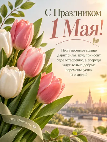 Открытка: 1 мая