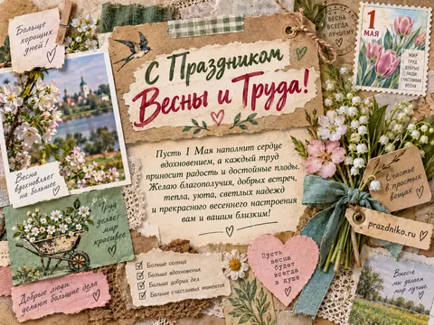 Открытка: 1 мая