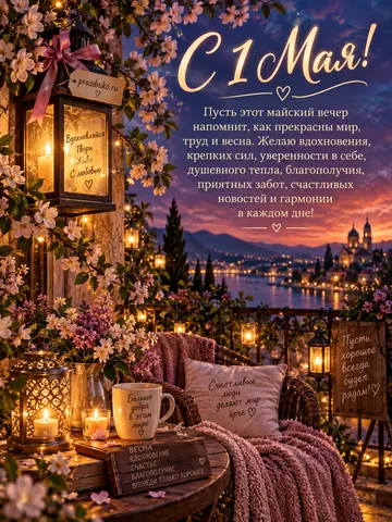 Открытка: 1 мая
