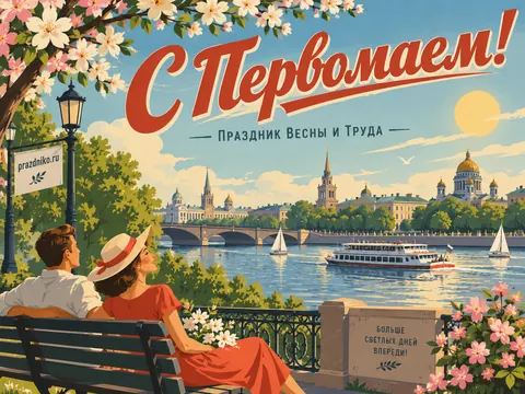 Открытка: 1 мая