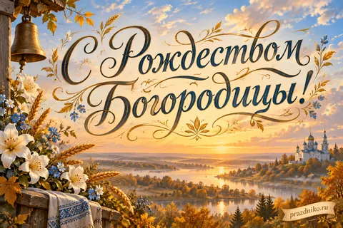 Открытка «Рождество Пресвятой Богородицы»: С Рождеством Богородицы!
