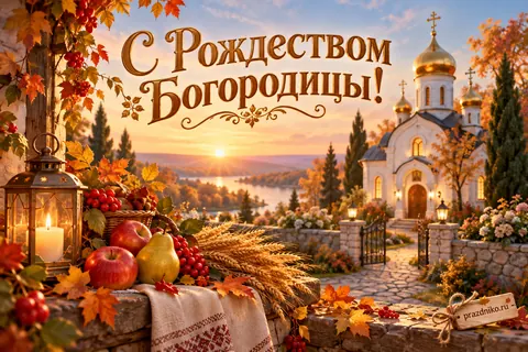 Открытка «Рождество Пресвятой Богородицы»: С Рождеством Богородицы!