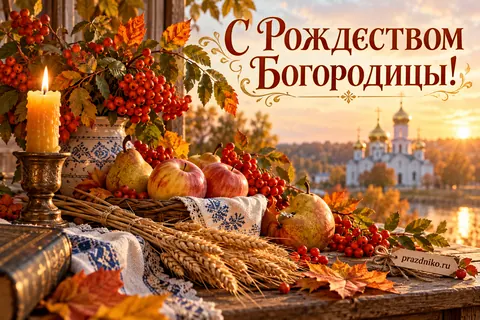 Открытка «Рождество Пресвятой Богородицы»: С Рождеством Богородицы!