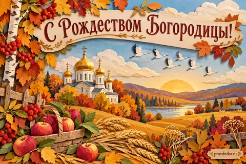 Открытка «Рождество Пресвятой Богородицы»: С Рождеством Богородицы!