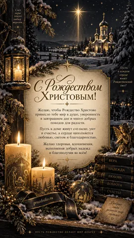 Открытка: Рождество Христово