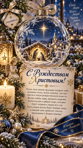 Открытка: Рождество Христово