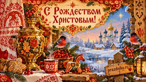 Открытка: Рождество Христово