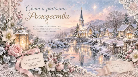 Открытка: Рождество Христово