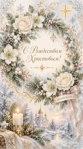 Открытка: Рождество Христово