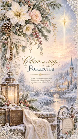 Открытка: Рождество Христово