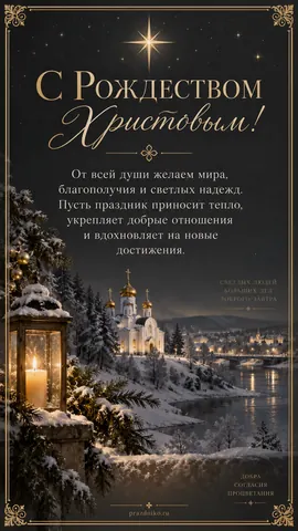 Открытка: Рождество Христово