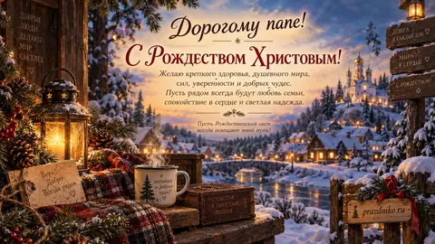 Открытка: Рождество Христово
