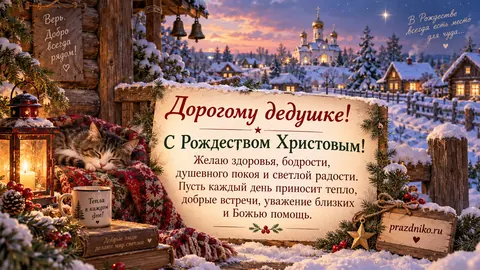 Открытка: Рождество Христово