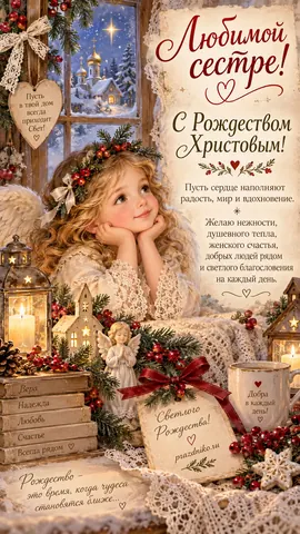 Открытка: Рождество Христово