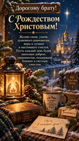 Открытка: Рождество Христово