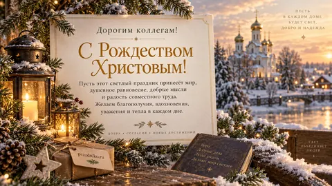 Открытка: Рождество Христово