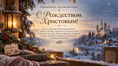 Открытка: Рождество Христово