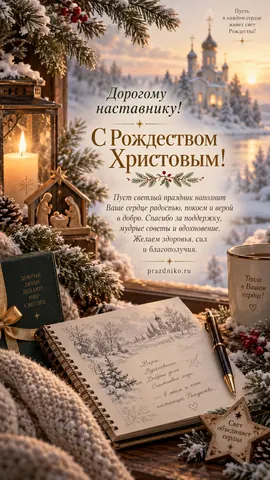 Открытка: Рождество Христово