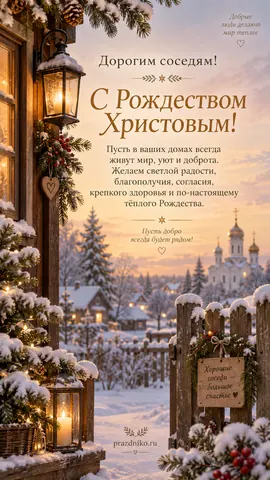 Открытка: Рождество Христово
