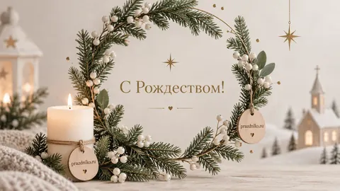 Открытка: Рождество Христово