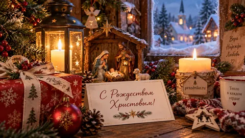 Открытка: Рождество Христово