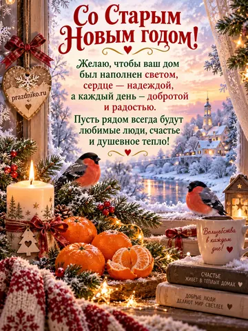 Открытка: Старый Новый год