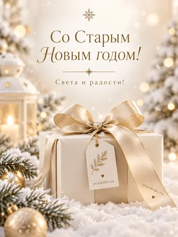 Открытка: Старый Новый год