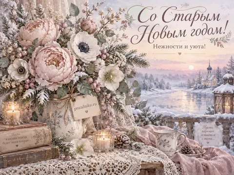 Открытка: Старый Новый год