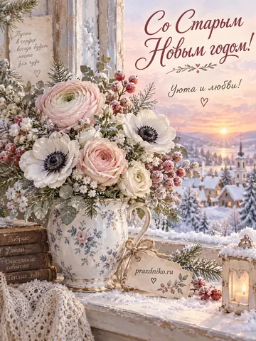 Открытка: Старый Новый год