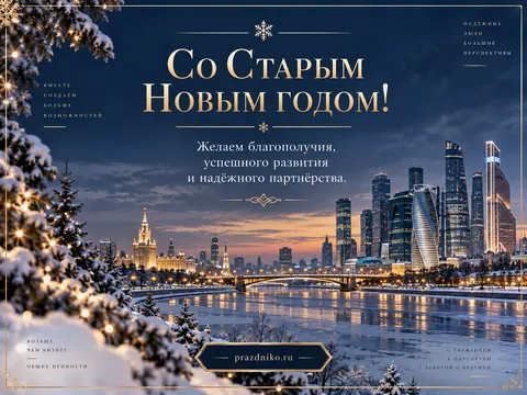Открытка: Старый Новый год