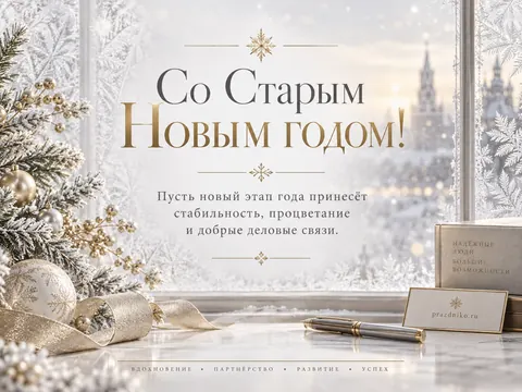 Открытка: Старый Новый год
