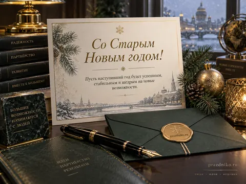Открытка: Старый Новый год