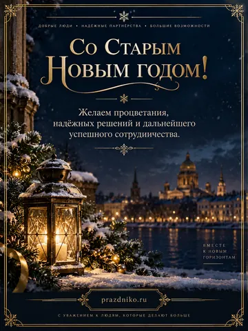 Открытка: Старый Новый год