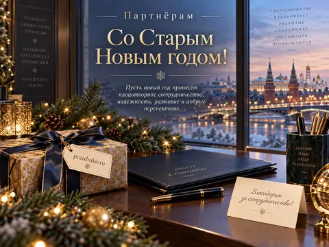 Открытка: Старый Новый год