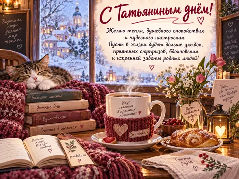 Открытка: Татьянин день
