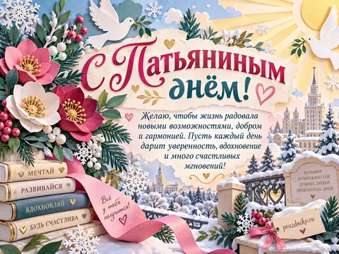 Открытка: Татьянин день