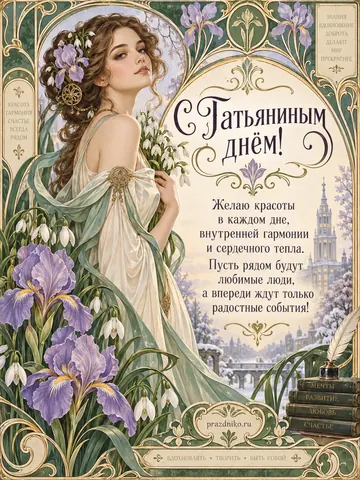 Открытка: Татьянин день